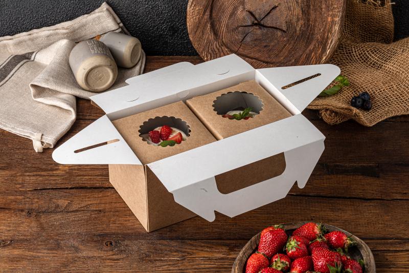 Новинка в ассортименте - картонная упаковка с ручками для сегмента Take Away