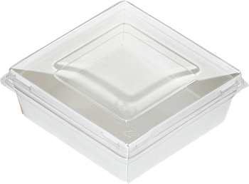 Фото товара: Упаковка Smart Pack 800 White с плоской крышкой (100 шт./кор.)