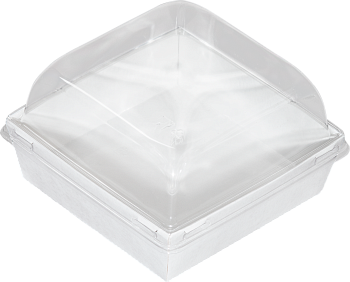 Фото товара: Упаковка Smart Pack 900 White с купольной крышкой (100 шт./кор.)